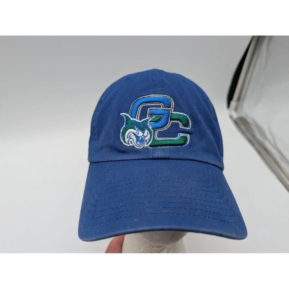 47 Brand GEORGIA COLLEGE & STATE BOBCATS Royal Blue Strapback Dad Hat EUC