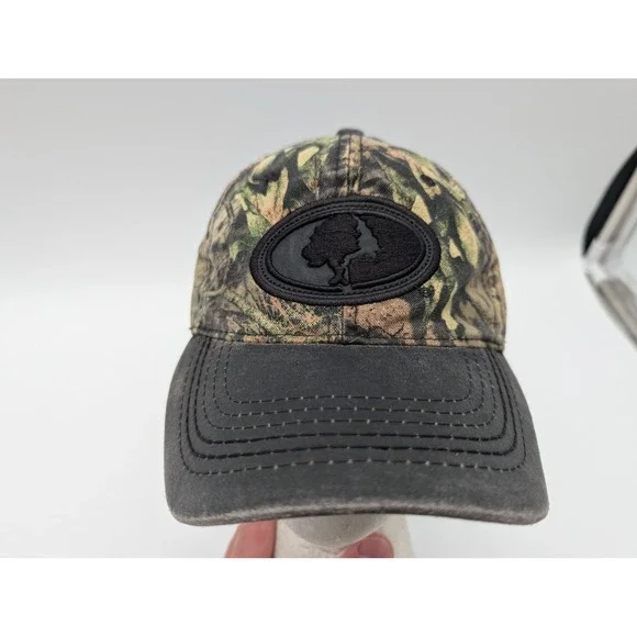 Mossy Oak Camouflage Baseball Hat Adjustable Hook and Loop Strap Camo Cap