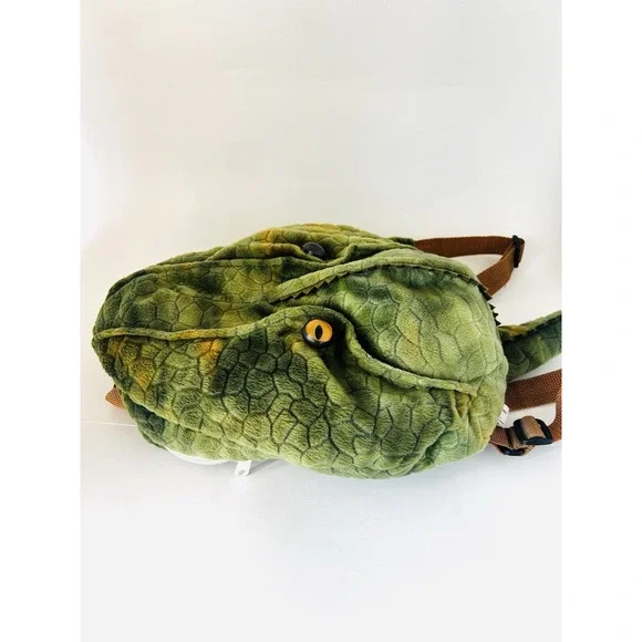 Jurassic Park Universal Studios Plush Velociraptor‎ Head Mini Backpack 14