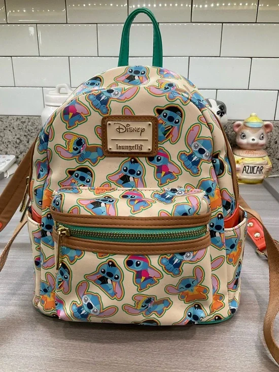 LOUNGEFLY DISNEY LILO‎ & STITCH DECADE OUTFITS MINI BACKPACK