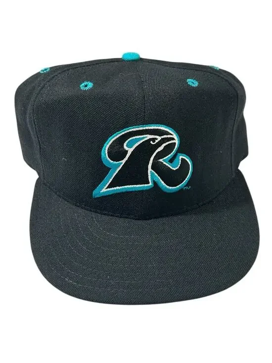 Vtg New Haven Ravens Hat Mens Fitted 7 Made USA MILB Baseball New Era 100% Wool