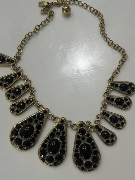 Kate Spade Black and Gold Statement Necklace