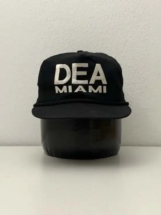 Vintage 90s DEA Miami Embroidered Nissin Snapback Rare