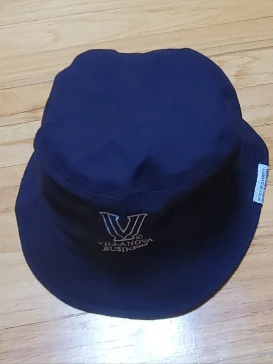 New Villanova Business Navy Bucket Hat with Embroidered Logo