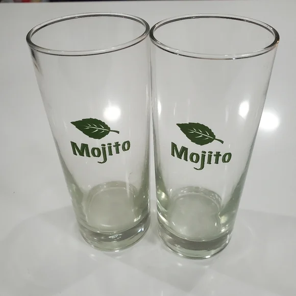 Libbey Mojito Mid-Century Modern Set Of 2 Hihhball Glasses