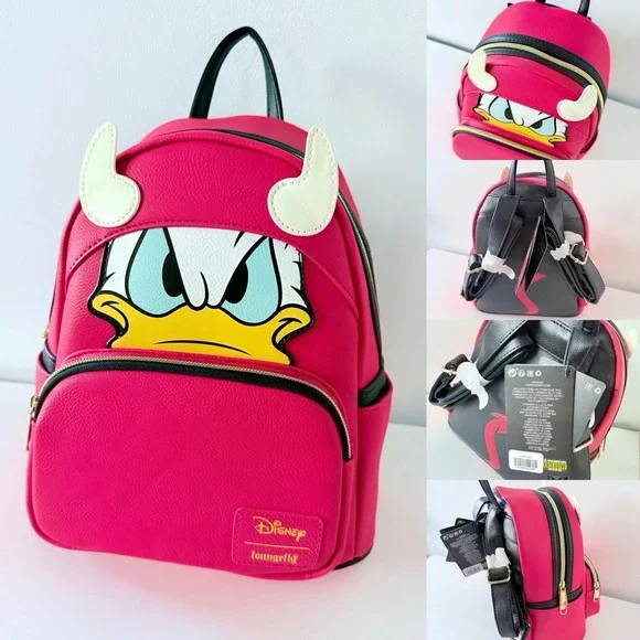Loungelfy Disney Donald Duck Devil‎ Donald Cosplay Mini-Backpack IN-HAND