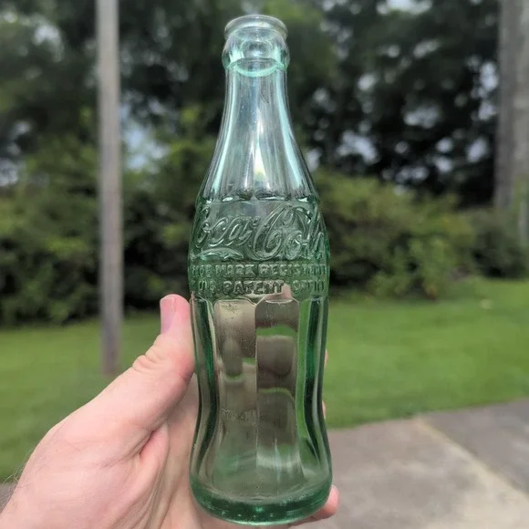 Vintage Coca-Cola Glass Bottle Birmingham Alabama Georgia Green Hobbleskirt VG+