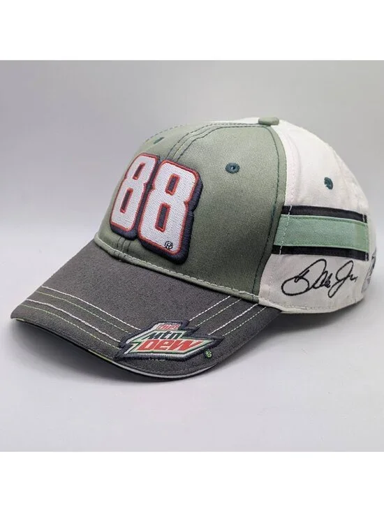 Vintage Dale Earnhardt Jr. #88 Nascar Racing Hat Strap Back Mountain Dew AMP