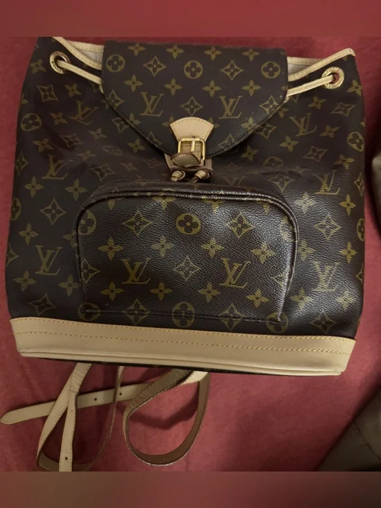 Louis Vuitton Monogram Canvas Backpack in Brown and Tan