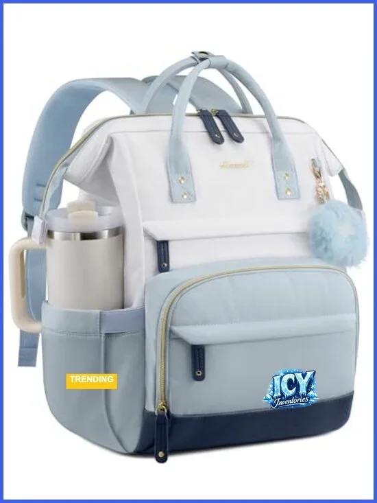 17-Inch Laptop Backpack for Women, Waterproof Work Travel Daypack