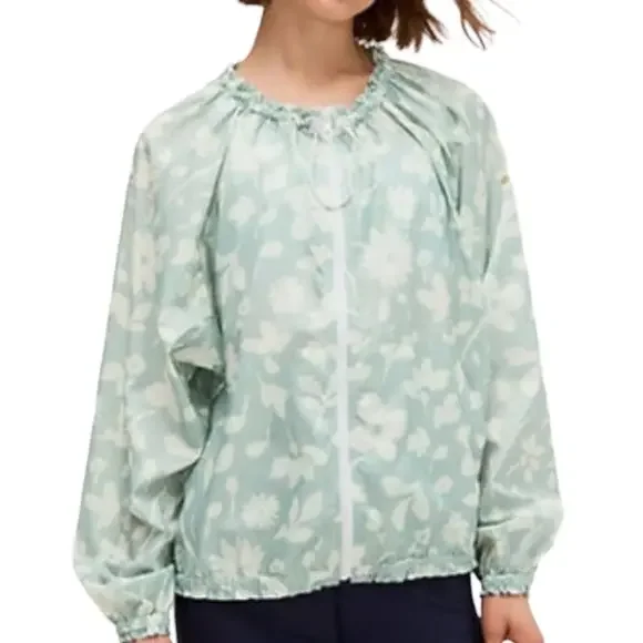 NWT Kate Spade Splash Hooded Preppy Windbreaker Lightweight Packable‎ Jacket