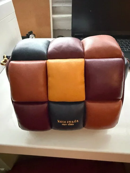 Kate Spade Boxxy Crossbody Bag multi color Leather 3D