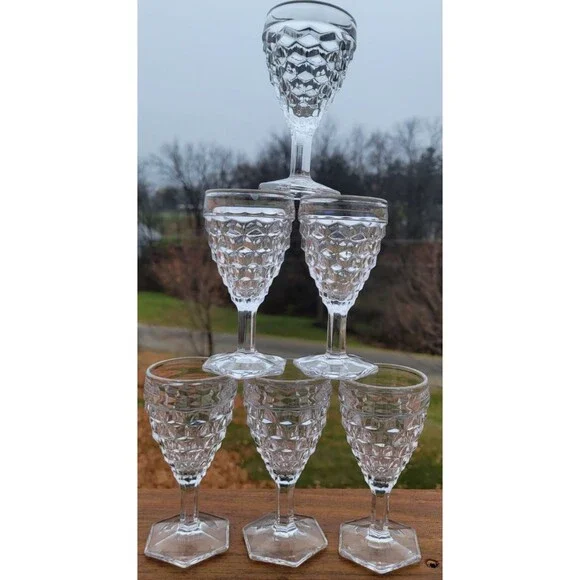 FOSTORIA American Clear Cordials 4 1/2
