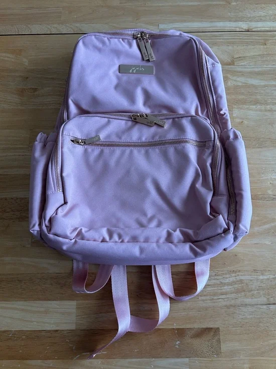 Ju-Ju-Be Light Pink Backpack with Rose Gold Hardware