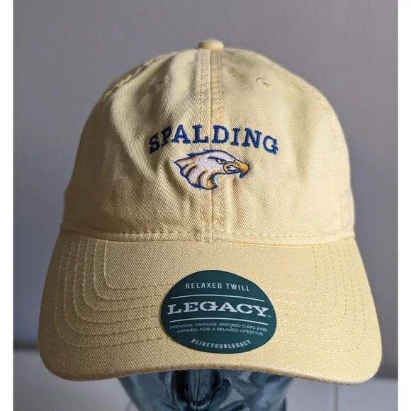 Legacy 92 Unisex  Hat Yellow Strapback  Ball Cap Spalding Eagle