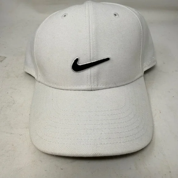 Nike Legacy91 Dri-FIT Hat Mens White Adjustable Swoosh Golf Baseball Cap