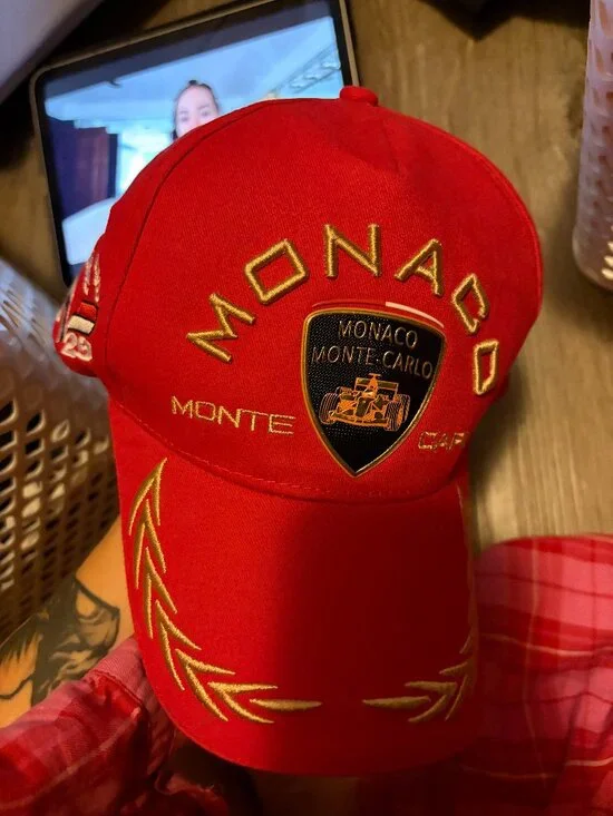 Authentic Monaco Monte Carlo Racing Hat Red Never Used