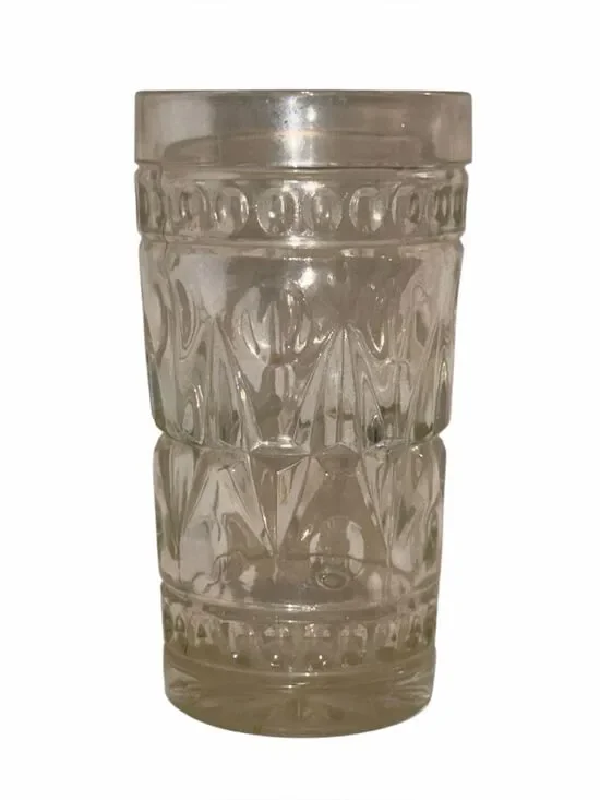 Vintage Colony Park Lane Clear Glass Tumbler Indiana Glass MCM 1957 MINT