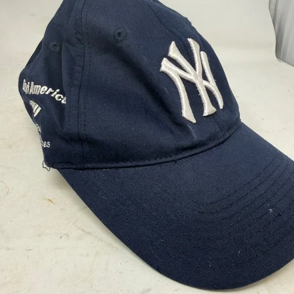Team MLB New York Yankees Hat Navy Blue Bank of America Adjustable Baseball Cap