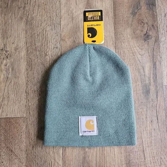 Carhartt Knit Beanie Hat Sage Green NWT One Size Gorpcore Skater Workwear Warm