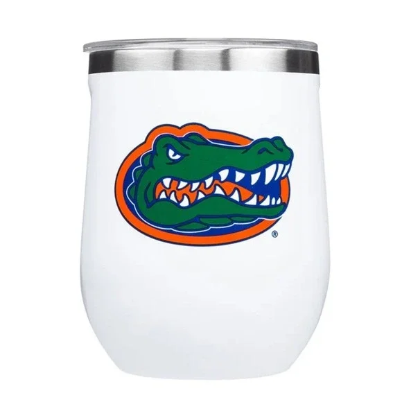 Corkcicle University of Florida Gators 12oz‎ Stemless Tumbler White