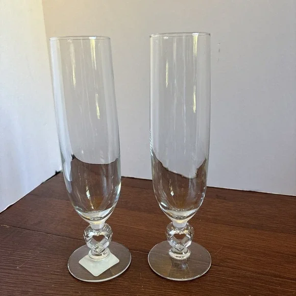 Libbey Glass Romance‎ Champagne Flutes 9