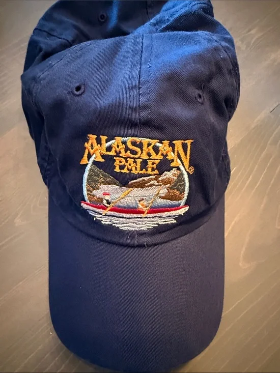 Alaskan Pale Beer Embroidered Navy Baseball Cap