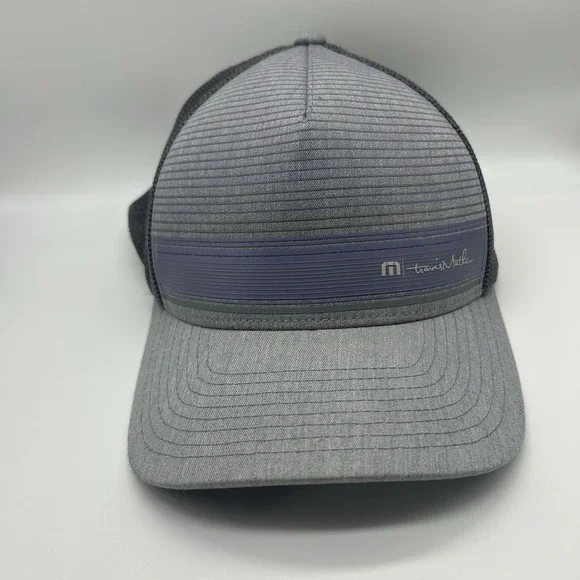 Travis Matthew Charcoal Grey Small Medium S/M Flex Fit Hat Cap Golf