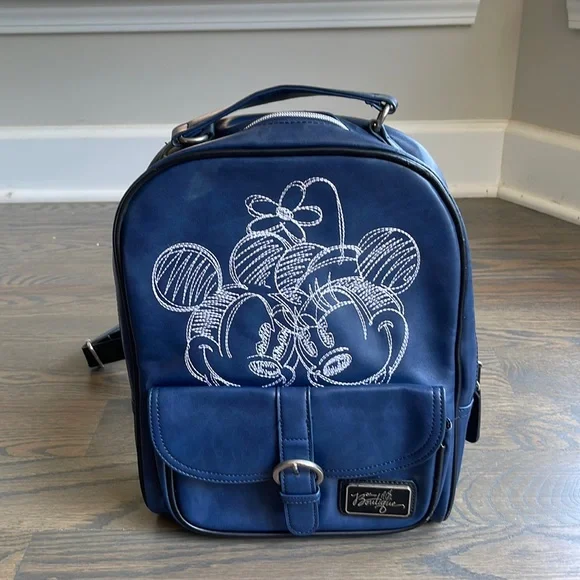 Women’s Disney Boutique Mickey Minnie Blue Backpack