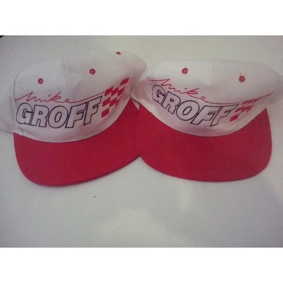 2PC LOT DRAGSTER GROFF 90S  Y2K  HAT‎ CAP VINTAGE DEADSTOCK B5