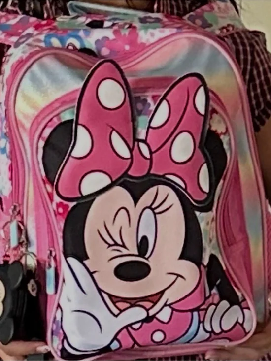 Disney Minnie Mouse Pink Polka Dot Kids Backpack