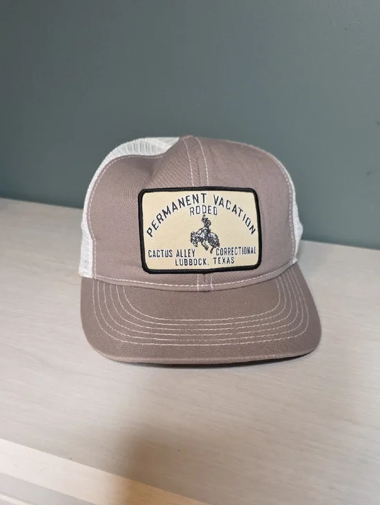 Cactus Alley Patch Trucker Hat - Permanent Vacation Rodeo- COWBOY/WESTERN