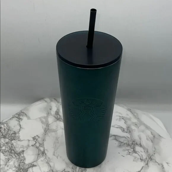 STARBUCKS 2020 Double Wall Stainless Steel Dark Green 24 oz Cold Cup