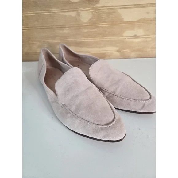 Kate Spade New York Pink Suede 10.5 Flats Slip-On women Loafer Shoes Business‎
