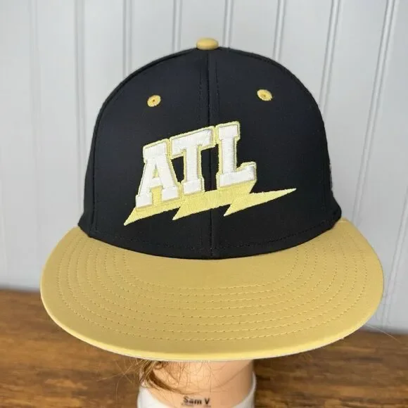 ATL The Game Pro Embroidered Logo Hat Dad Strapback Baseball Cap Atlanta