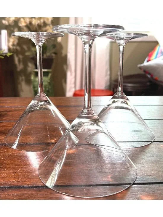 Waterford Martquis martini glass set‎ x3 crystal 6.25