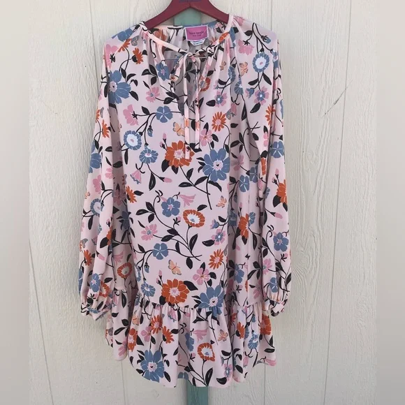Kate Spade New York Floral Garden Tulip shift dress in Pearl Blush xxs