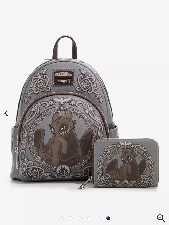 Loungefly DreamWorks How To Train Your Dragon Toothless Portrait Set