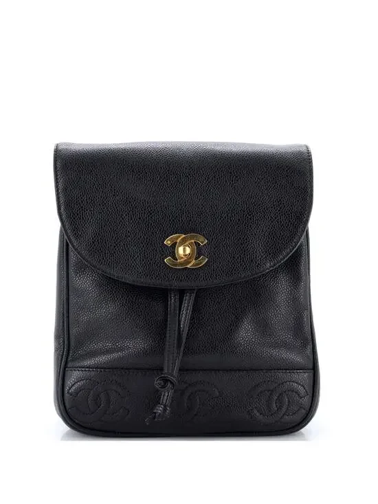 Chanel Vintage Triple Stitched Cc Flap #303896C36B