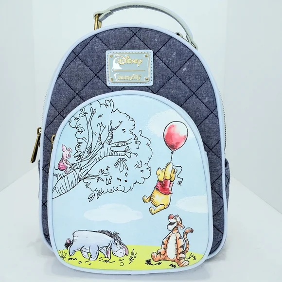 Loungefly Disney Winnie the Pooh‎ Denim Backpack