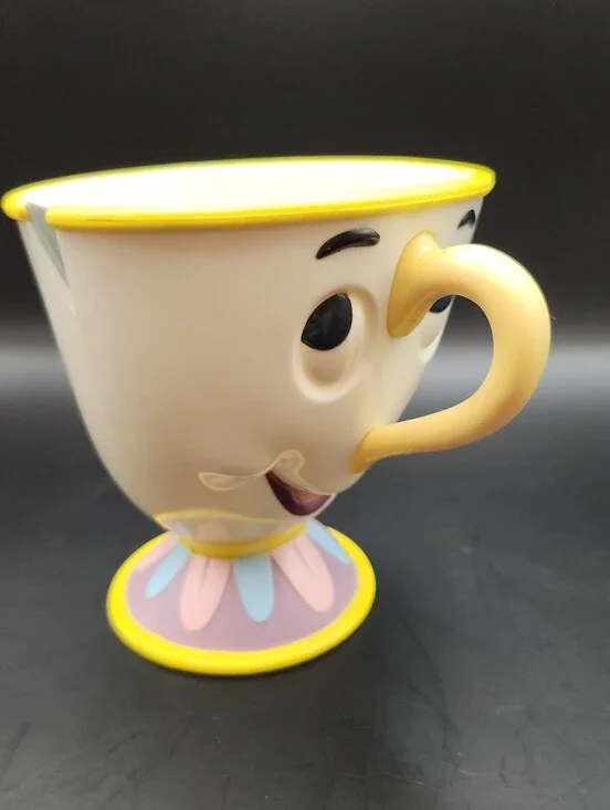 Vintage Disney on Ice Chip Beauty & the Beast Cup Feld Ent. Plastic 4