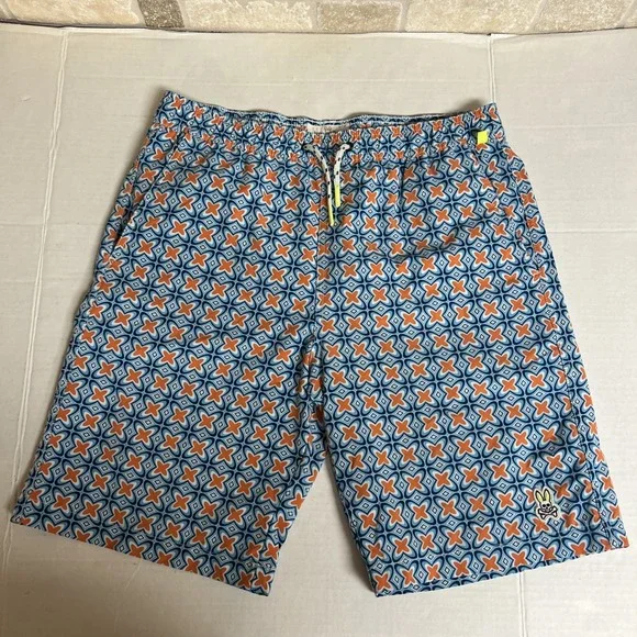 Psycho Bunny Boys Swim Trunks, multicolor, 18/20 EUC‎