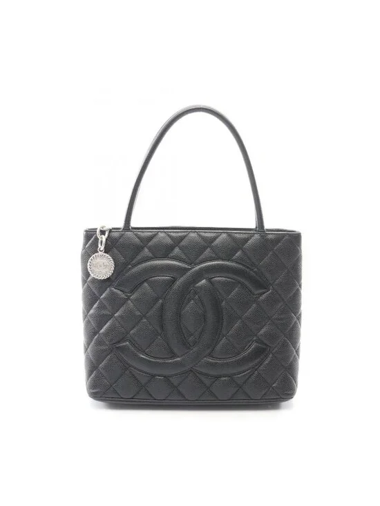 Chanel Tote Reissue Black Caviar Leather