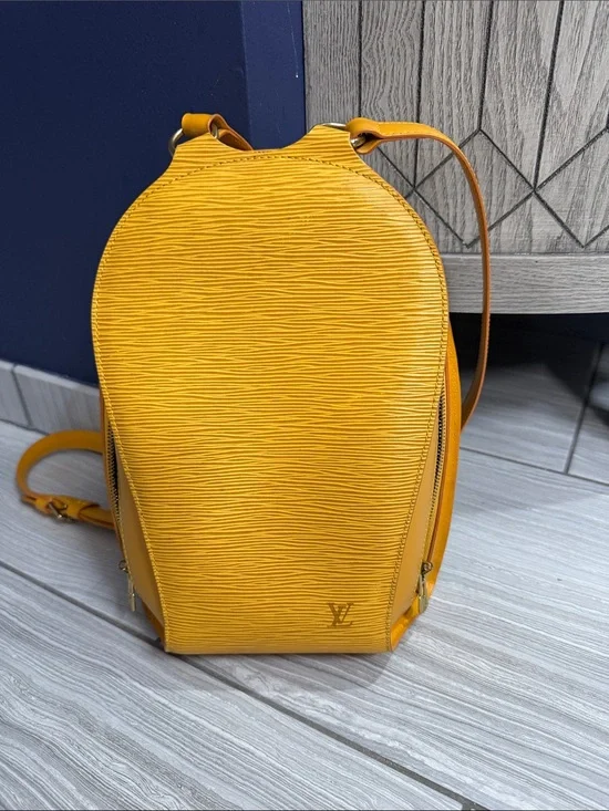 Louis Vuitton Yellow Epi Leather Backpack