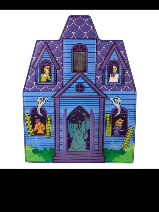 Loungefly Scooby-Doo Lenticular Haunted House Mini Backpack