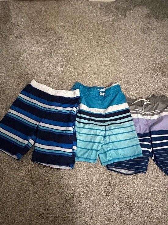 Old Navy Boys XL Swim Trucks - 3 Pairs