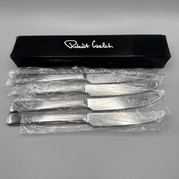 Crate Barrel Robert Welch Foster‎ Lot 4 Knives Stainless Steel Replacement Extra
