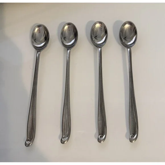 Estate PRINCESS JAN Solid Stainless Japan Glossy Silverware Flatware IceTea Set