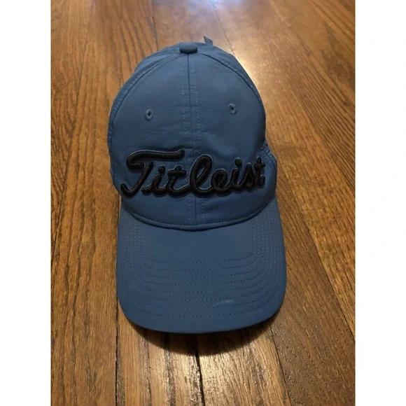 Titleist Pro V1 Footjoy Hat FJ Embroidered Floppy Adjustable Blue Golf Cap