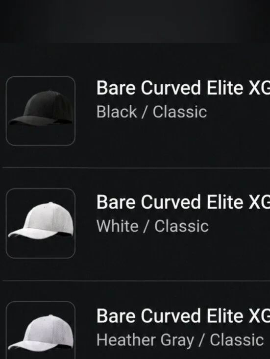 Branded Bills (Set of 3) Bare Curved Elite XGen™ Hat